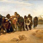 Ilya Repin Barge Haulers on the Volga (1870 73)