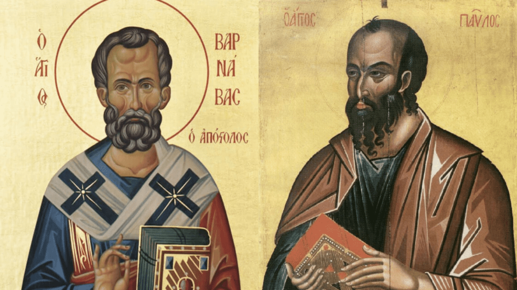 ΠΡΟΣΕΓΓΙΖΟΝΤΑΣ ΤΗ ΛΟΓΟΤΕΧΝΙΑ ΤΗΣ ΚΥΠΡΟΥ | Ο ΧΡΙΣΤΙΑΝΙΣΜΟΣ ΣΤΗΝ ΚΥΠΡΟ – ΟΙ ΑΠΟΣΤΟΛΟΙ ΒΑΡΝΑΒΑΣ ΚΑΙ ΠΑΥΛΟΣ. Varnavas pavlos