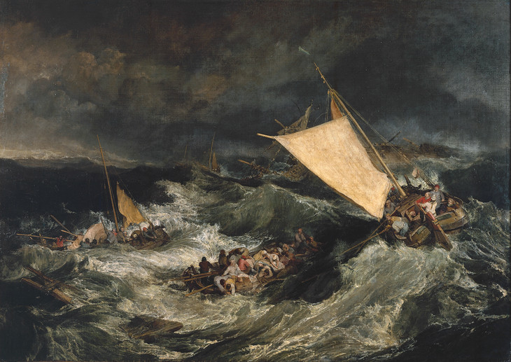 Joseph mallord william turnerthe shipwreck exhibited 1805