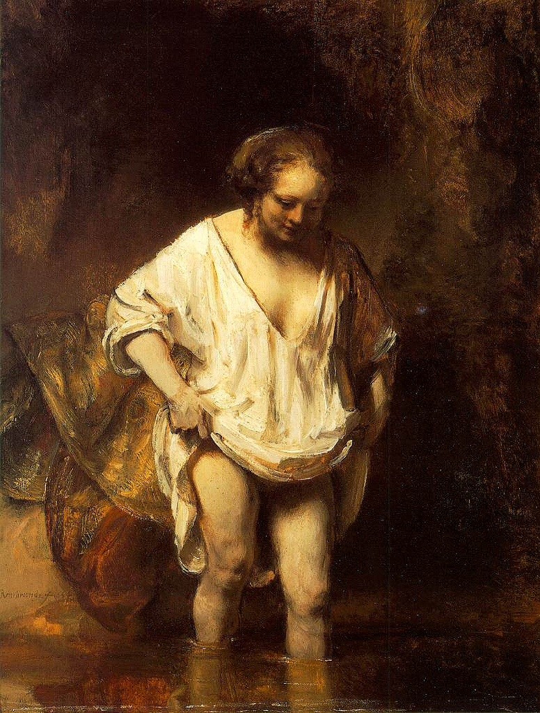 Rembrandt Hendrickje Bathing in a River